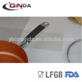 Induction ceramic coating Glass Cover silicon and SS Handle saute pan